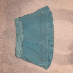 Super cute blue Lululemon tennis skirt